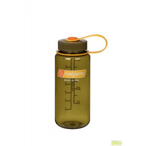 Botella Nalgene Boca Ancha 0,5 Litros Olive Tapón Olive