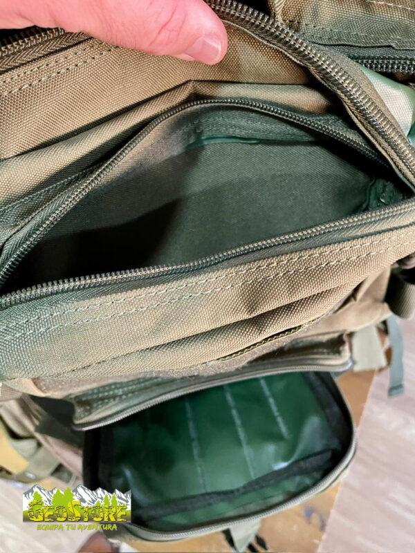 Mochila Barbaric 38L Asalto "M" Verde Oliva Cordura 600D - Imagen 7