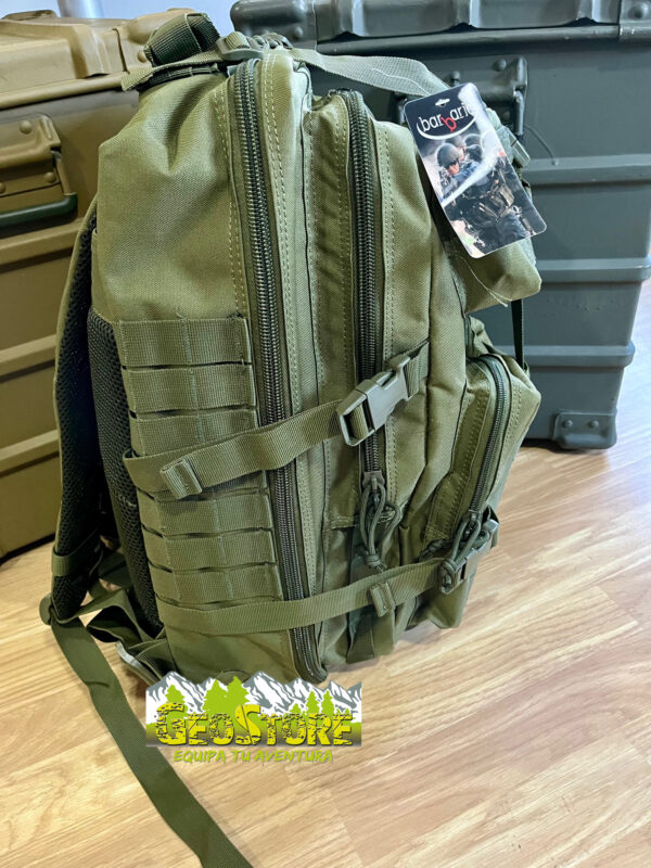 Mochila Barbaric 38L Asalto "M" Verde Oliva Cordura 600D - Imagen 3